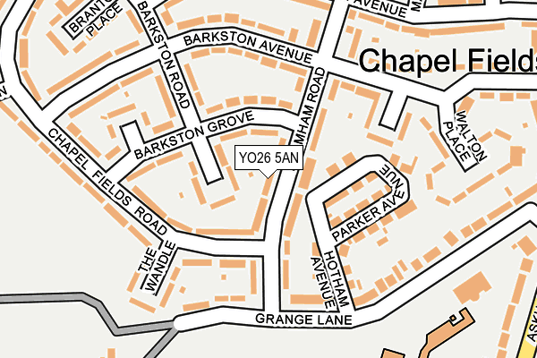 YO26 5AN map - OS OpenMap – Local (Ordnance Survey)
