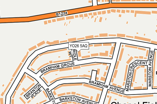 YO26 5AQ map - OS OpenMap – Local (Ordnance Survey)
