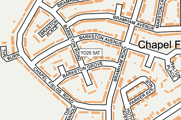 YO26 5AT map - OS OpenMap – Local (Ordnance Survey)