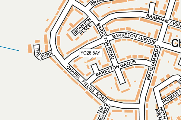 YO26 5AY map - OS OpenMap – Local (Ordnance Survey)