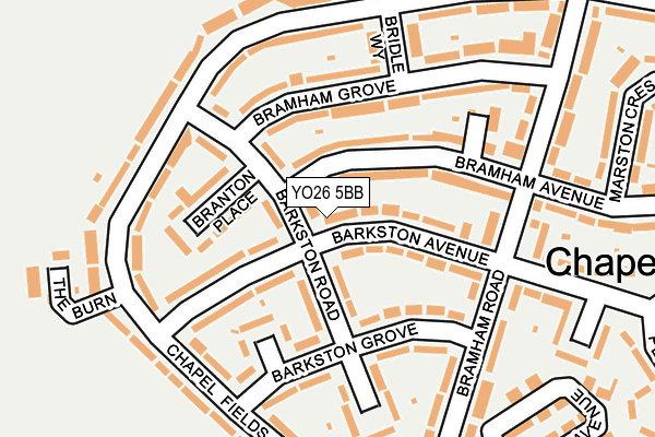 YO26 5BB map - OS OpenMap – Local (Ordnance Survey)