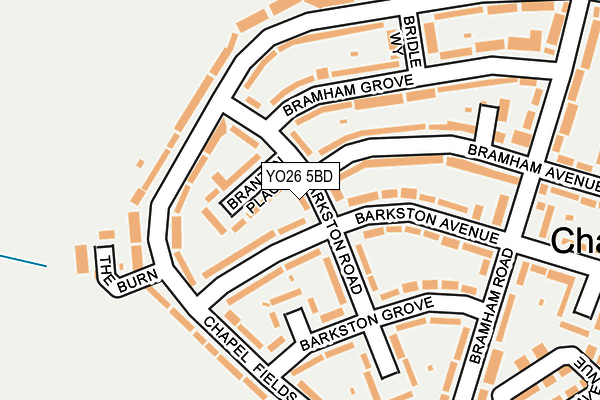 YO26 5BD map - OS OpenMap – Local (Ordnance Survey)