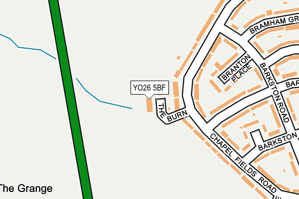 YO26 5BF map - OS OpenMap – Local (Ordnance Survey)