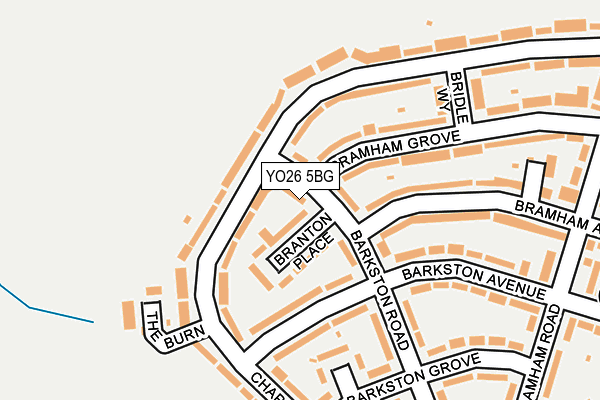 YO26 5BG map - OS OpenMap – Local (Ordnance Survey)