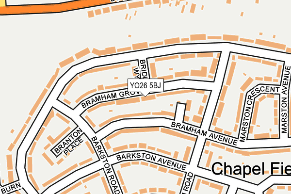YO26 5BJ map - OS OpenMap – Local (Ordnance Survey)