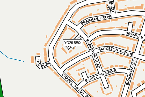 YO26 5BQ map - OS OpenMap – Local (Ordnance Survey)