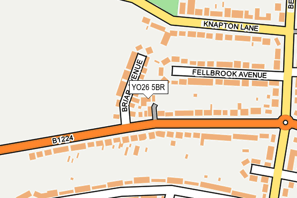 YO26 5BR map - OS OpenMap – Local (Ordnance Survey)