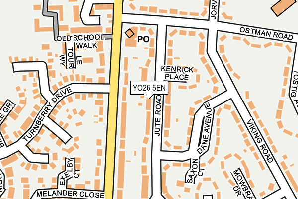 YO26 5EN map - OS OpenMap – Local (Ordnance Survey)