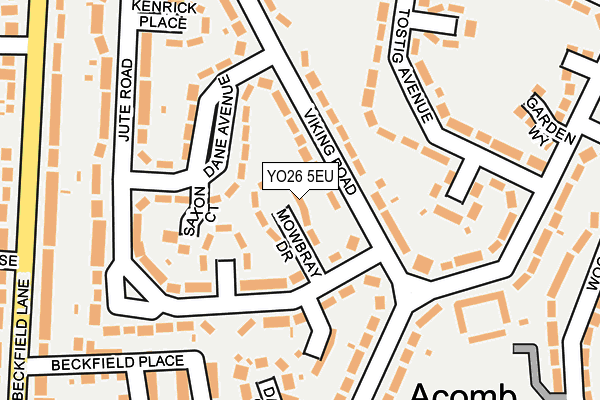 YO26 5EU map - OS OpenMap – Local (Ordnance Survey)