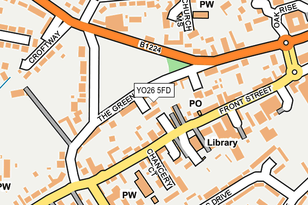 YO26 5FD map - OS OpenMap – Local (Ordnance Survey)