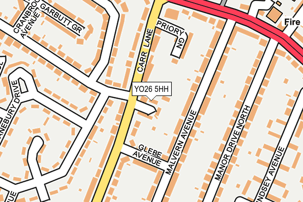 YO26 5HH map - OS OpenMap – Local (Ordnance Survey)