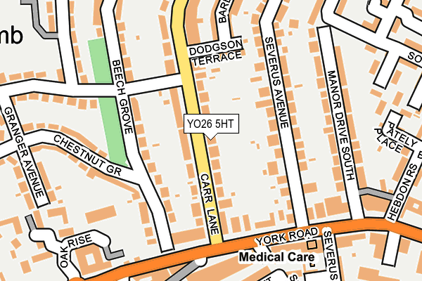 YO26 5HT map - OS OpenMap – Local (Ordnance Survey)