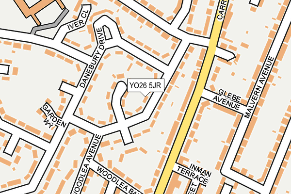 YO26 5JR map - OS OpenMap – Local (Ordnance Survey)