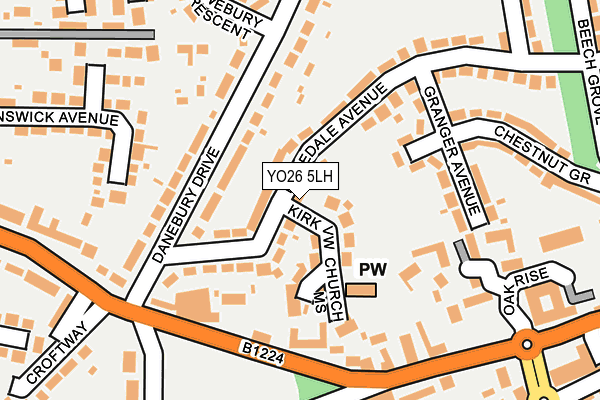 YO26 5LH map - OS OpenMap – Local (Ordnance Survey)