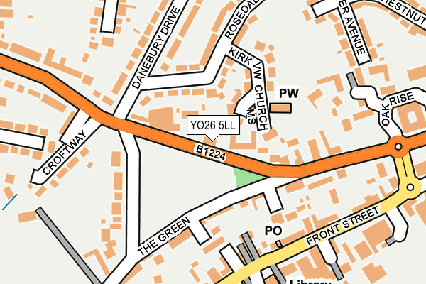 YO26 5LL map - OS OpenMap – Local (Ordnance Survey)