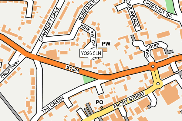 YO26 5LN map - OS OpenMap – Local (Ordnance Survey)