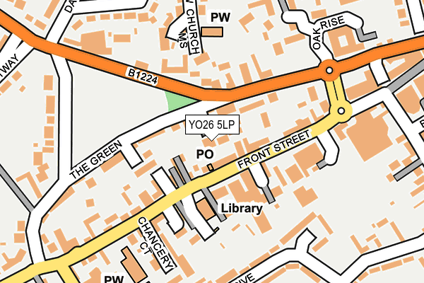 YO26 5LP map - OS OpenMap – Local (Ordnance Survey)