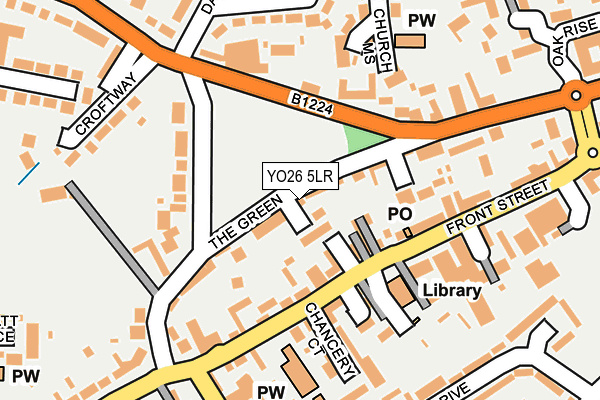 YO26 5LR map - OS OpenMap – Local (Ordnance Survey)