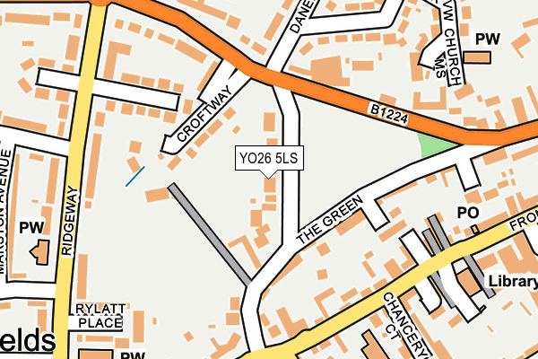 YO26 5LS map - OS OpenMap – Local (Ordnance Survey)
