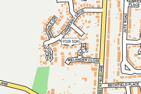 YO26 5QN map - OS OpenMap – Local (Ordnance Survey)