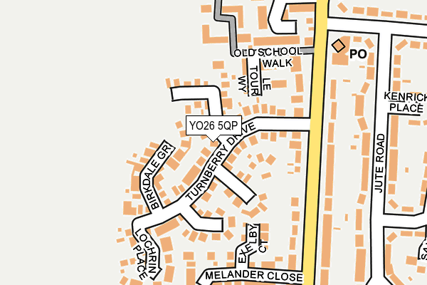 YO26 5QP map - OS OpenMap – Local (Ordnance Survey)
