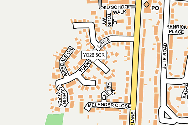 YO26 5QR map - OS OpenMap – Local (Ordnance Survey)