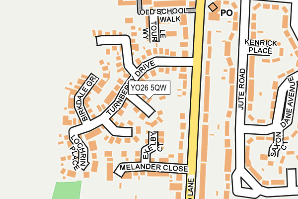 YO26 5QW map - OS OpenMap – Local (Ordnance Survey)
