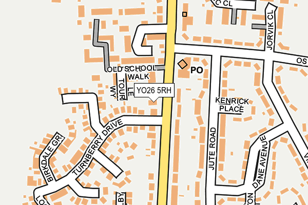 YO26 5RH map - OS OpenMap – Local (Ordnance Survey)