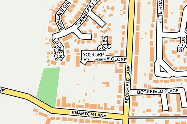 YO26 5RP map - OS OpenMap – Local (Ordnance Survey)