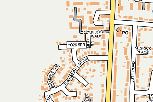 YO26 5RR map - OS OpenMap – Local (Ordnance Survey)