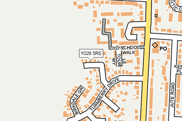YO26 5RS map - OS OpenMap – Local (Ordnance Survey)