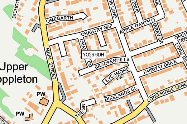 YO26 6DH map - OS OpenMap – Local (Ordnance Survey)