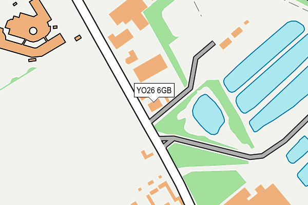 YO26 6GB map - OS OpenMap – Local (Ordnance Survey)