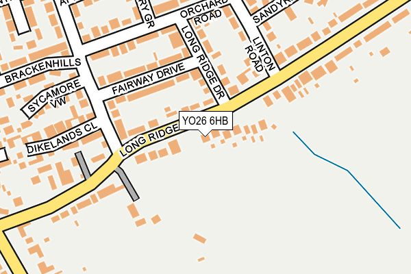 YO26 6HB map - OS OpenMap – Local (Ordnance Survey)