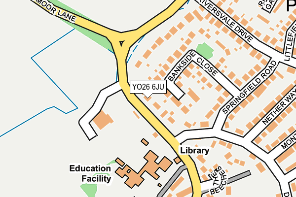 YO26 6JU map - OS OpenMap – Local (Ordnance Survey)