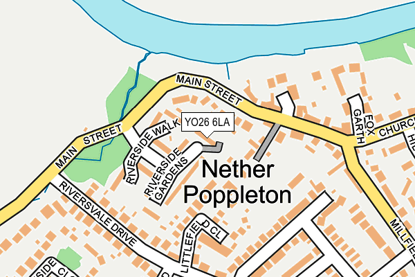 YO26 6LA map - OS OpenMap – Local (Ordnance Survey)