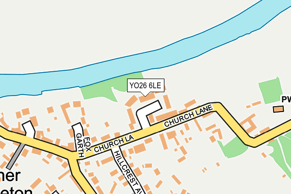 YO26 6LE map - OS OpenMap – Local (Ordnance Survey)