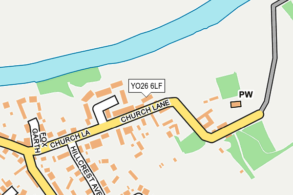 YO26 6LF map - OS OpenMap – Local (Ordnance Survey)