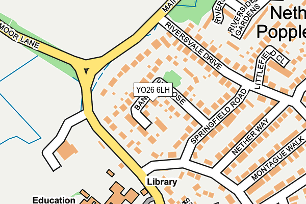 YO26 6LH map - OS OpenMap – Local (Ordnance Survey)