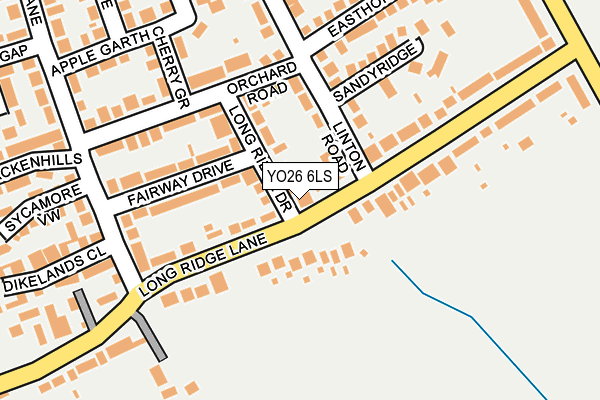 YO26 6LS map - OS OpenMap – Local (Ordnance Survey)