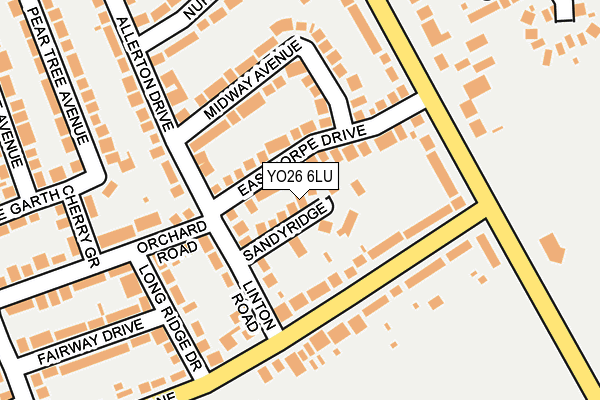 YO26 6LU map - OS OpenMap – Local (Ordnance Survey)