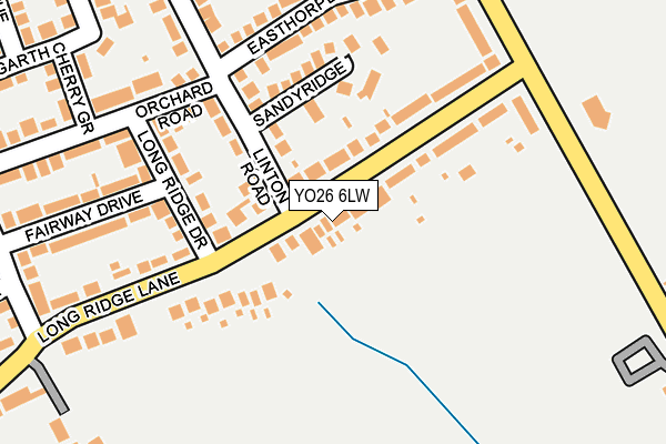 YO26 6LW map - OS OpenMap – Local (Ordnance Survey)