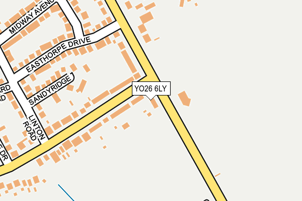 YO26 6LY map - OS OpenMap – Local (Ordnance Survey)
