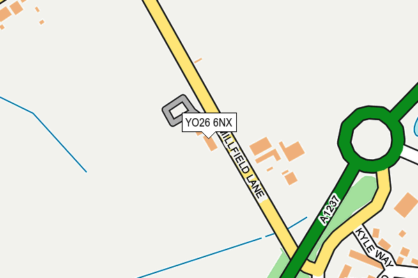 YO26 6NX map - OS OpenMap – Local (Ordnance Survey)