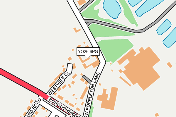 YO26 6PG map - OS OpenMap – Local (Ordnance Survey)