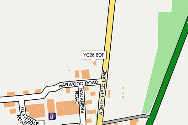 YO26 6QF map - OS OpenMap – Local (Ordnance Survey)