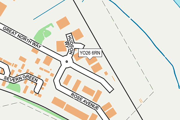 YO26 6RN map - OS OpenMap – Local (Ordnance Survey)