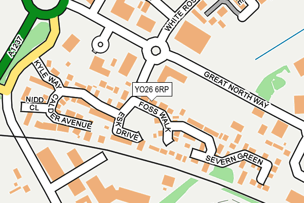 YO26 6RP map - OS OpenMap – Local (Ordnance Survey)