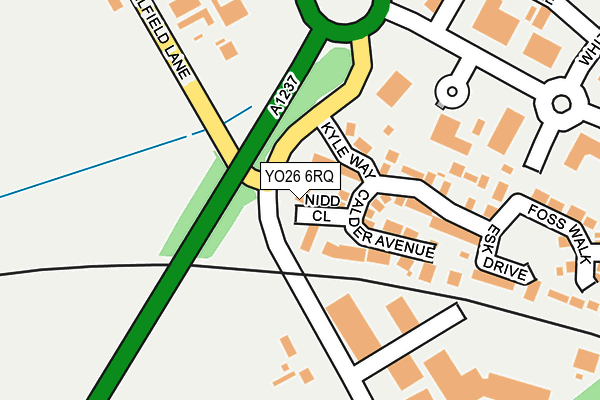 YO26 6RQ map - OS OpenMap – Local (Ordnance Survey)