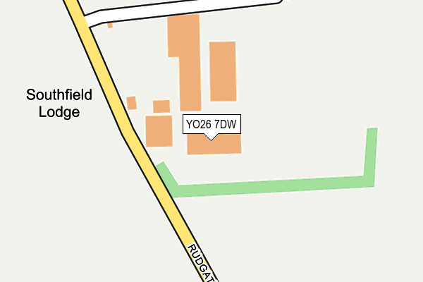 YO26 7DW map - OS OpenMap – Local (Ordnance Survey)